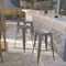 Flash Furniture 30'' High Backless Clear Coated Metal Indoor Barstool, Square Seat, PK4 4-XU-DG-TP0004-30-GG - alternate 1
